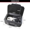 Caja fuerte MASTER LOCK H0100EURHRO – Ignífuga e impermeable, pequeña, con cerradura y llave