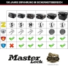 Caja fuerte MASTER LOCK H0100EURHRO – Ignífuga e impermeable, pequeña, con cerradura y llave