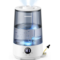 Luftbefeuchter Homvana für Babys 3,6 L Cool Mist, Leise mit Aroma- und Lichtfunktion