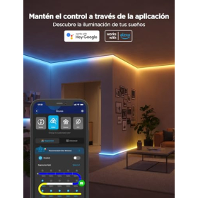 Govee 10m RGBIC LED light strip with app, Alexa & Google Assistant control