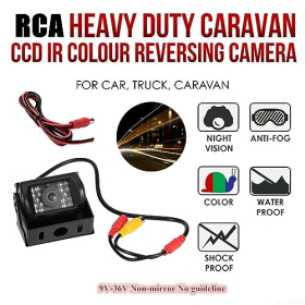 Cámara de visión trasera Riloer HD 9-36V IP67 con visión nocturna