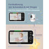 HelloBaby Babyphone mit Kamera – 5" Display, Nachtsicht & 2-Wege-Audio, 305 m Reichweite