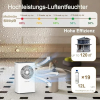 COLAZE dehumidifier 12 L/24 h for rooms up to approx. 30 m², quiet (under 36 dB), with auto-defrost function