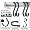 ACMETOP 12 pieces S-hooks made of aluminum