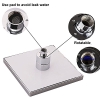 Rain shower 20x20 cm – LED, 3-color change, ABS chrome