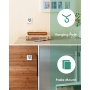 hoyiours Termómetro higrómetro para el hogar, paquete de 3 mini medidor de temperatura y humedad, monitor, termómetro digital, higrómetro para el hogar, oficina, dormitorio, habitación del bebé, diseño blanco