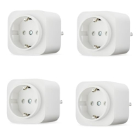 Amazon Basics Smart Plug Indoor Power Outlet, Alexa Compatible, Pack of 4, White