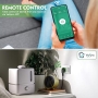 Enchufe Inteligente Wifi con Monitor de Energía con Temporizador, Compatible con Alexa y Google Home, Enchufe Controlado por Voz con Temporizador de Cuenta Regresiva, Verde Claro 1 Pieza