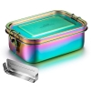 G.a HOMEFAVOR Stainless Steel Bento Box Leak-proof Metal Lunch Box 800ml