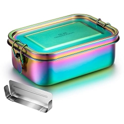 G.a HOMEFAVOR Stainless Steel Bento Box Leak-proof Metal Lunch Box 800ml