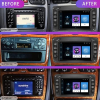 Android 12 Autoradio mit Navigation für Mercedes Benz CLK W209 W203 W463 W208 mit Bluetooth AM/FM/RDS USB SD, kompatibel mit Carplay & Android Car 2 DIN Touchscreen Autoradio (Farbe: S100 2+32G)