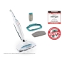 Leifheit CleanTenso steam mop against bacteria and germs, fast-heating steam cleaner, floor cleaner with step regulation