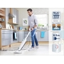 Leifheit CleanTenso steam mop against bacteria and germs, fast-heating steam cleaner, floor cleaner with step regulation