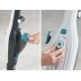 Leifheit CleanTenso steam mop against bacteria and germs, fast-heating steam cleaner, floor cleaner with step regulation