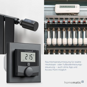 Termostato de pared IP Homematic con salida para interruptor de empresa