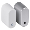 Homematic IP 155475A0 Sensor de cerradura de puerta 3V con tapa plateada - Control de seguridad inteligente