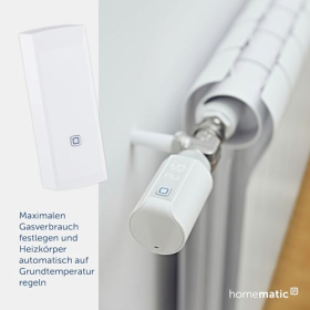 Medidor de gas inteligente Homematic IP para el hogar con aplicación para el consumo de energía