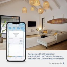 Вбудований актуатор Homematic IP для перемикання споживачів і вимірювання споживання енергії