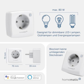 Phasenabschnitt der Homematic IP Smart Home Dimmersteckdose  