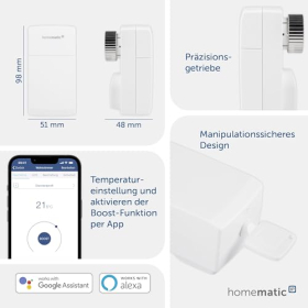 Homematic - Радіаторний термостат, керування через додаток