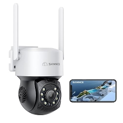 SANNCE surveillance camera with digital zoom and night vision function