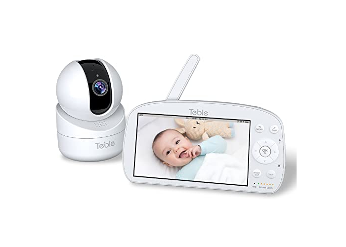Teble Babyphone mit Kamera, 5,5" HD Display, Nachtsicht & Audio Teble Babyphone mit Kamera, 5,5" HD Display, Nachtsicht & Audio