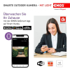 Cámara de exterior EMOS GoSmart WiFi de 3 MP con LED, compatible con aplicación y Alexa/Google.