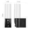 Cámara de exterior EMOS GoSmart WiFi de 3 MP con LED, compatible con aplicación y Alexa/Google.