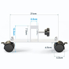 ISTOYO universal feet (2 pieces) for infrared heaters up to 3 cm - compatible with many models