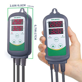 Termostato Inkbird ITC-308-WIFI – Controlador de temperatura WiFi para calefacción y refrigeración con control por app