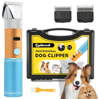 400W Profi Hundeschermaschine CGOLDENWALL Akku Tierhaarschneider
