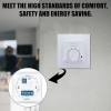 Mechanischer Raumthermostat 230V 16A, Wandthermostat für Fußbodenheizung
