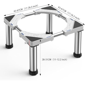 DEWEL Adjustable Base for Refrigerator & Dishwasher, White