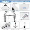 DEWEL Adjustable Base for Refrigerator & Dishwasher, White