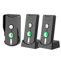 Wireless intercom system, set of 3, 500 m range