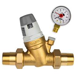 Редуктор давления воды Caleffi 3/4 дюйма DN20 со сменным картриджем и манометром