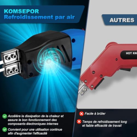 Komsep 80W Couteau Électrique Découpeur Mousse 0-600℃ с рефроидизмом