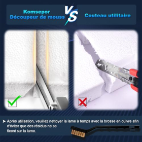 Komsep 80W Couteau Électrique Découpeur Mousse 0-600℃ с рефроидизмом