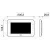 Vimar K40931 Wall-Mounted Video Door Intercom Set: 2 Color LCD Door Intercom Units 7", 2-Button Doorbell, Power Supplies and Mounting Kits
