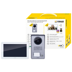 Vimar K40945 Video Door Intercom System with WLAN and 7-inch Touchscreen White