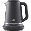 AEG K7-1-6BP kettle (7 temperature levels, 3-way safety switch-off, keep warm function, 1.7 liters, drip protection, easy cleaning, 360° base, anti-slip coating, LED display, gray):