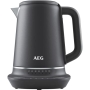 AEG K7-1-6BP Wasserkocher (7 Temperaturstufen, 3-Wege-Sicherheitsabschaltung, Warmhaltefunktion, 1,7 Liter, Tropfschutz, einfache Reinigung, 360°-Boden, Anti-Rutsch-Beschichtung, LED-Anzeige, grau):