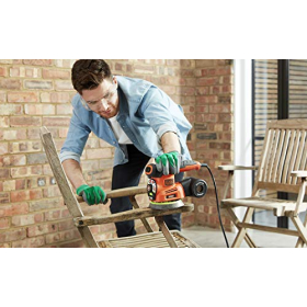 BLACK+DECKER 4-in-1 multi-sander with 19 accessories and carrying case