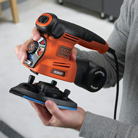 BLACK+DECKER 4-in-1 multi-sander with 19 accessories and carrying case