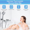 Kisimixer thermostatic shower mixer made of brass with scald protection, chrome