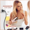 BUJIYI Automatic Curling Iron, Large Curls, With 4 Adjustable Temperatures, Fast Heating, Long-lasting Hairstyle, Rose Gold
