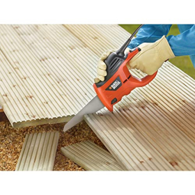 Sierra recíproca universal Black+Decker KS880EC, 400 W, para madera, metal y plástico