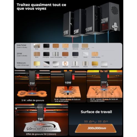 Máquina de grabado láser Woxcker L2 MAX 5W CNC de alta precisión