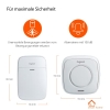 Kit básico de sistema de alarma Gigaset, sirena, detector de movimiento, alarma para puertas y ventanas, Alexa y Google