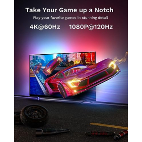 Lytmi TV LED Backlight, RGBIC, HDMI 2.0 Sync Box, for 25-55 inch, Customizable Light Strip